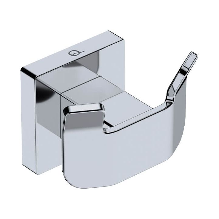 Rubinet Robe Hook 2411 ELEMENTAL Robe Hook DOUBLE -CHRM - Decor Handles