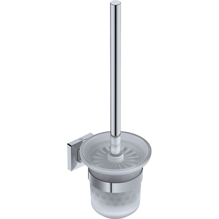 2438 ELEMENTAL Toilet Brush +Holder -CHRM - Decor Handles - Bathroom Accessories