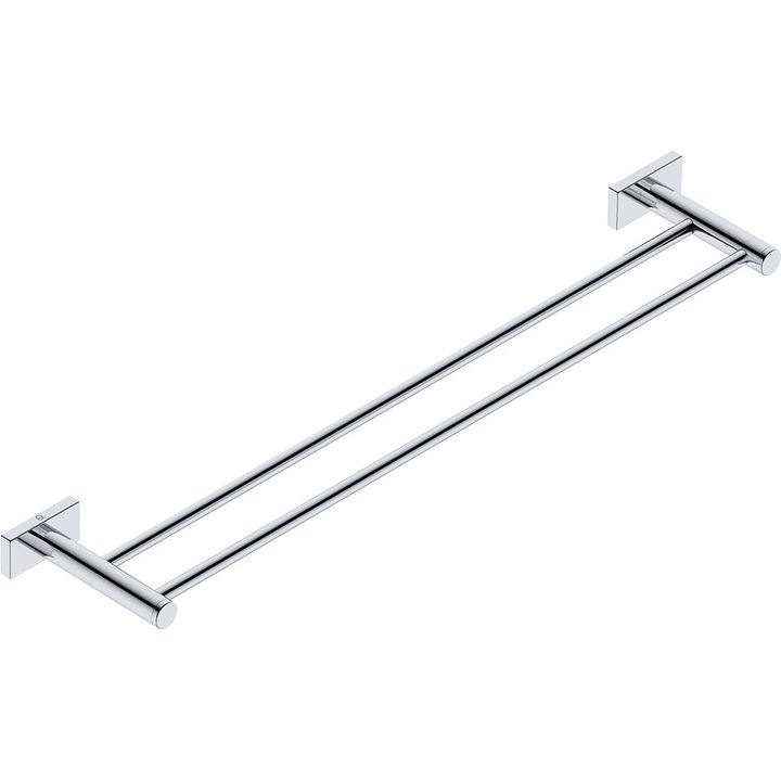 2582 HARMONY Double Rail 650mm -CHRM - Decor Handles - Bathroom Accessories