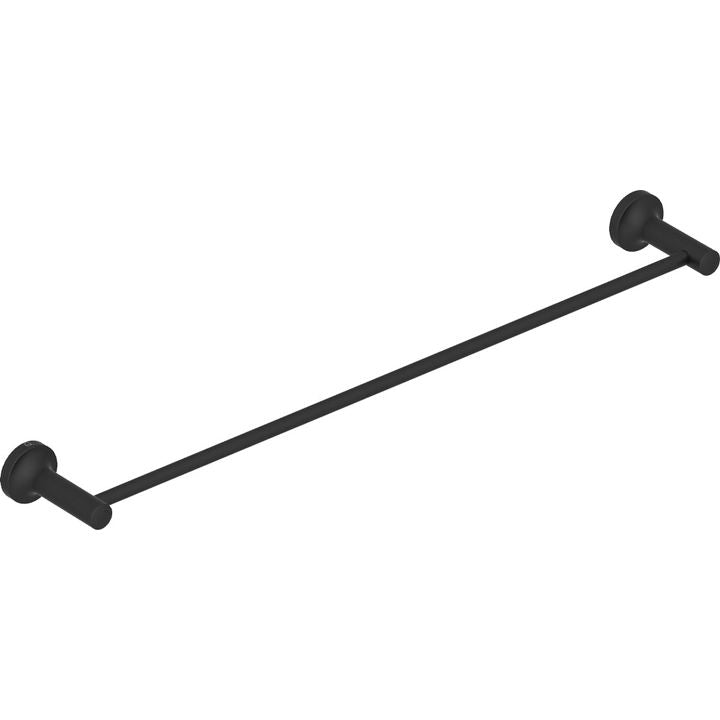 2672 FELICITY Single Rail 650mm -MBLK - Decor Handles - Bathroom Accessories