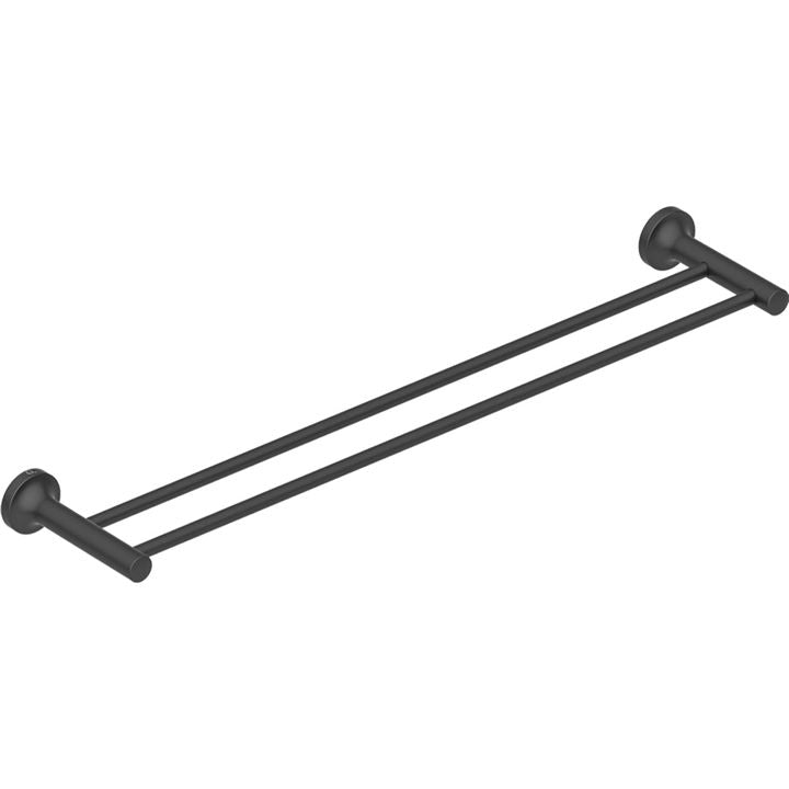 2682 FELICITY Double Rail 650mm -MBLK - Decor Handles - Bathroom Accessories