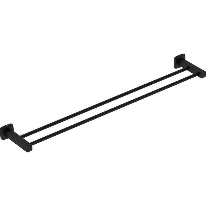 3185 INTEGRITY Double Rail 800mm -MBLK - Decor Handles - Bathroom Accessories