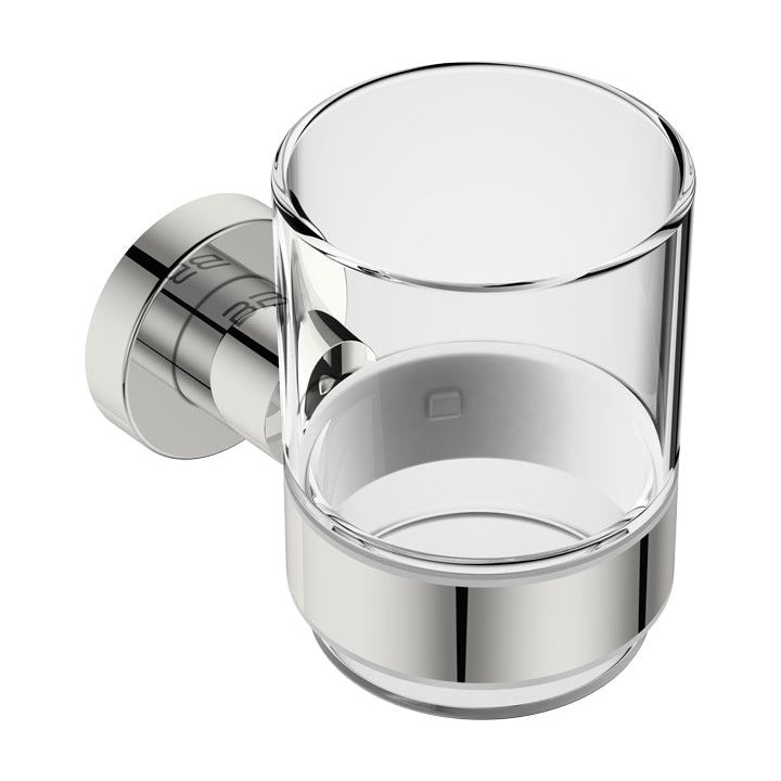 4632 Glass Tumbler + Holder -POLS - Decor Handles - Bathroom Accessories