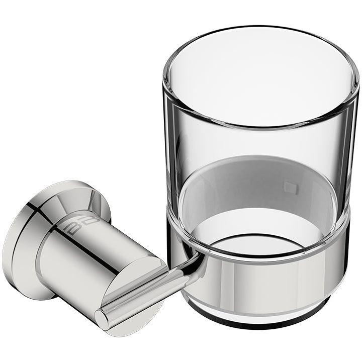 5832 Glass Tumbler + Holder -POLS - Decor Handles - Bathroom Accessories
