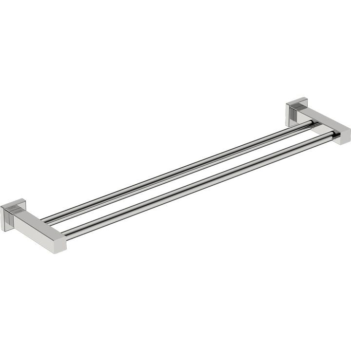 8582 Double Towel Rail 650mm -POLS - Decor Handles - Bathroom Accessories