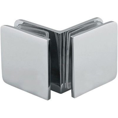 90° Glass to Glass Clamp for Frameless Showers - Decor Handles - shower accesories