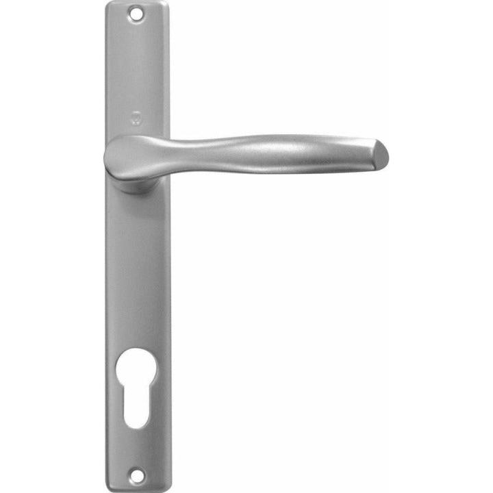 Aluminium Door Handles - On Narrow Back Plate - Decor Handles
