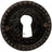Antique Cupboard Key Plate Round - Decor Handles