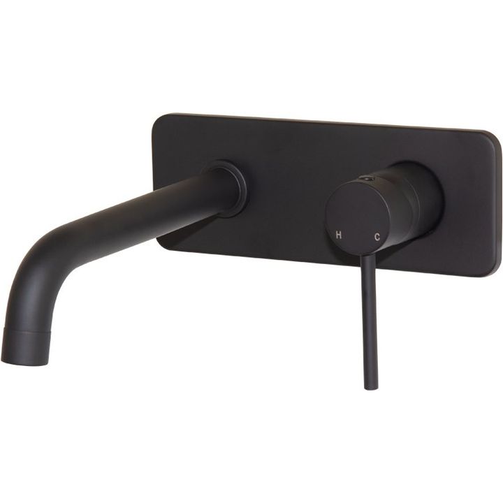 Basin Concealed Mixer with Spout - Neo Black - Decor Handles - Taps