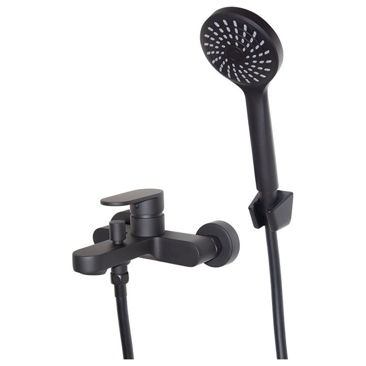 Bath Mixer W/T std offset - Bay Black - Decor Handles - Taps