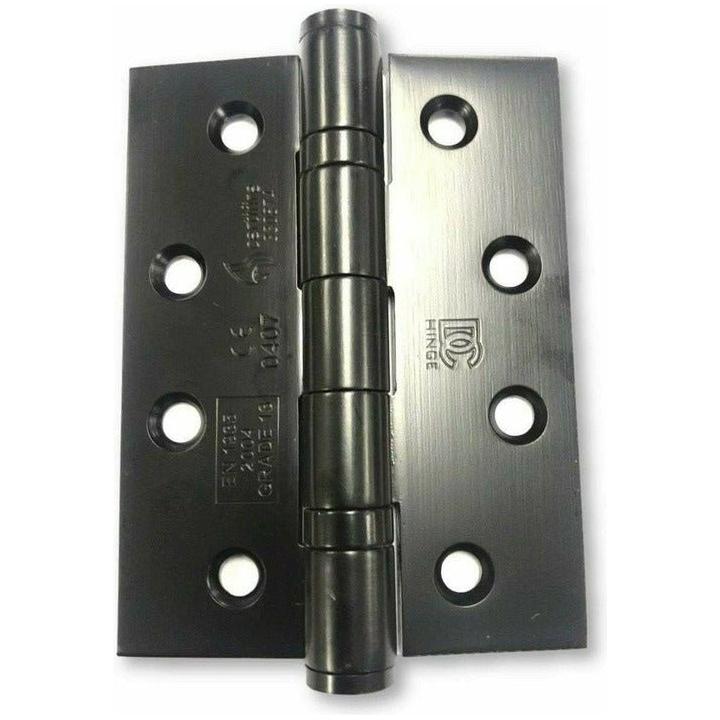 Black Door Hinges - 100 X 75mm - Ball Bearing - Decor Handles