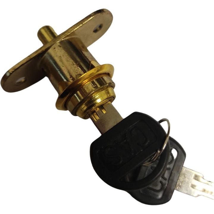 Brass Push Lock - Light Duty - Decor Handles - cupboard lock