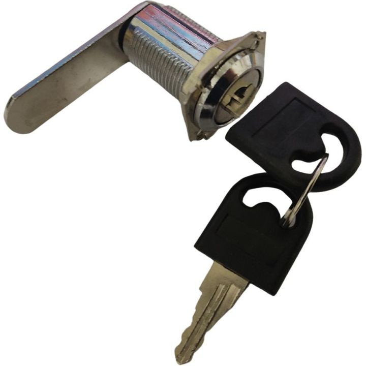 Chrome Cam Lock - 30mm - Straight - Decor Handles - cupboard lock