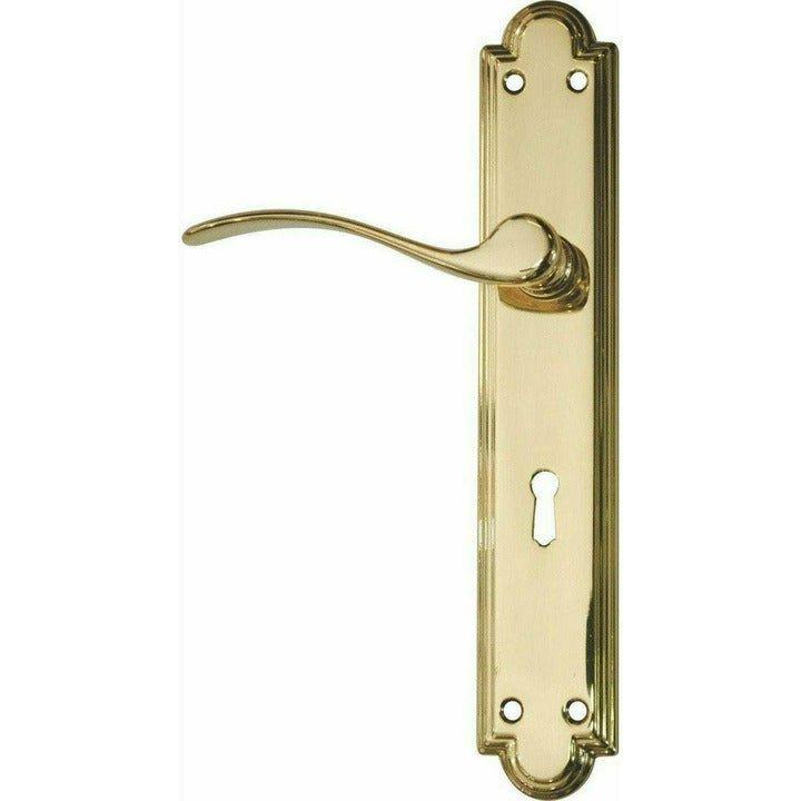 Classic Lever Handle on Back Plate - Decor Handles