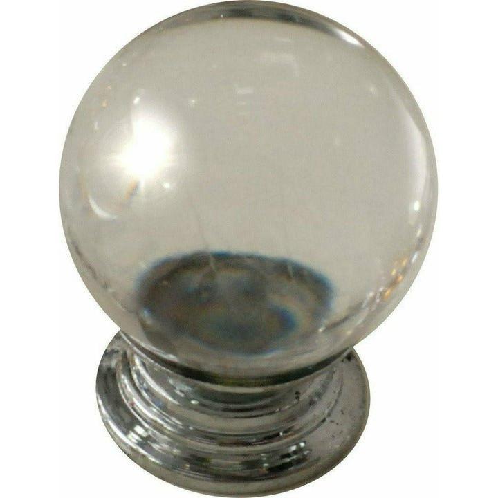 Clear crystal knob ball type - Decor Handles