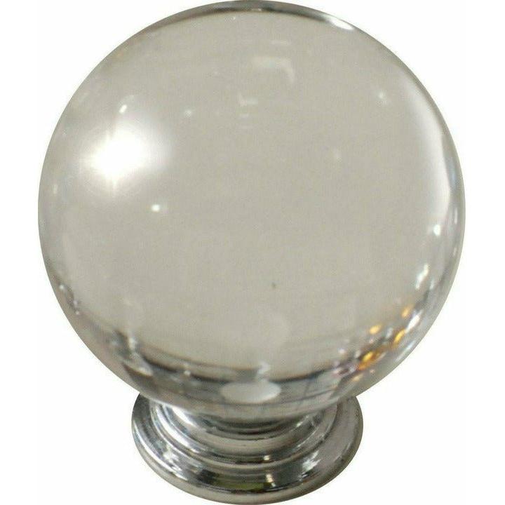 Clear crystal knob ball type - Decor Handles