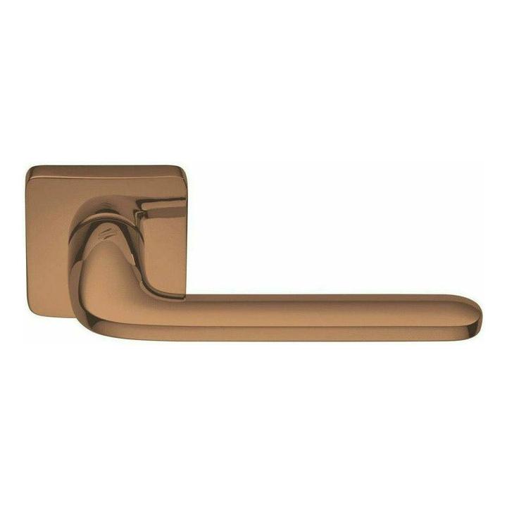Exclusive Italian lever handle on square rose