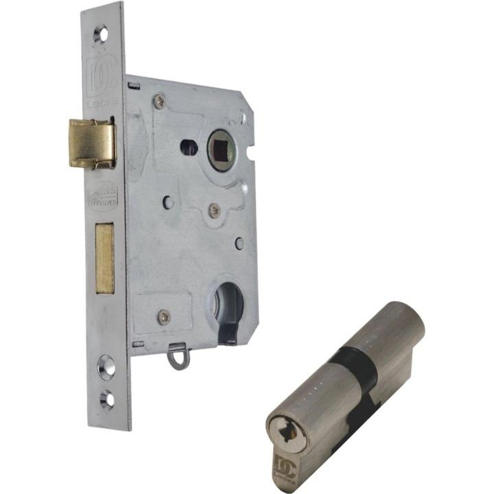 Cylinder Mortice Lock with 65mm Cylinder - Decor Handles