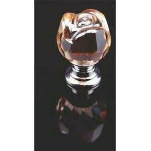 Crystal knob rose shape