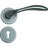 Curved lever handle on rose - Decor Handles