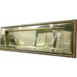 Flat sprung letter plate cover made from Solid brass