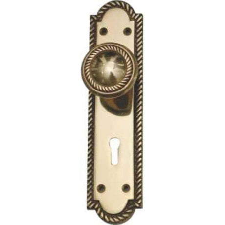 Georgian knob on back plate