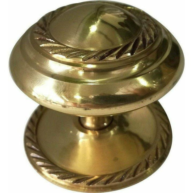 Georgian solid brass cupboard knob