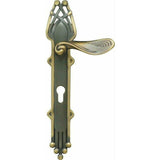 "Harp" - Antique door handles on back plate