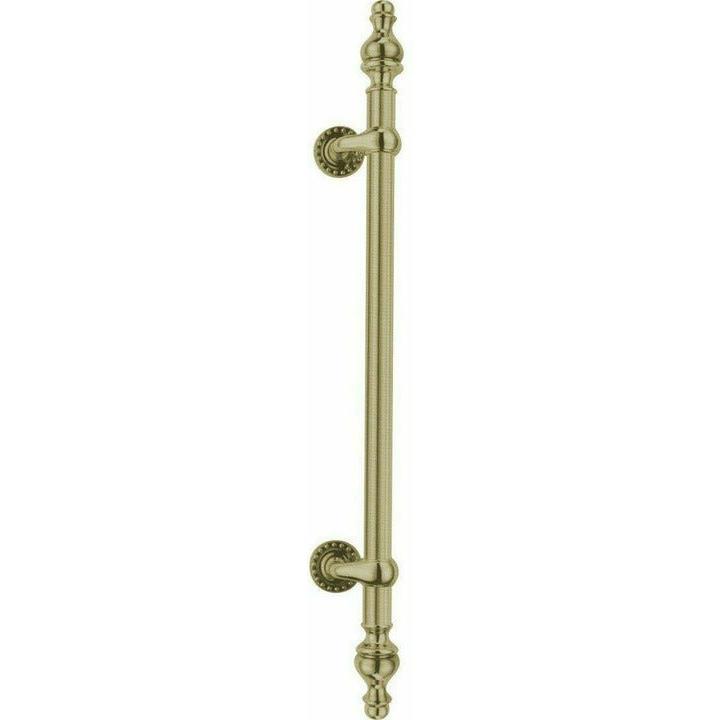 Offset pull handle with finials - 800mm