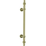 Offset pull handle with finials - 800mm