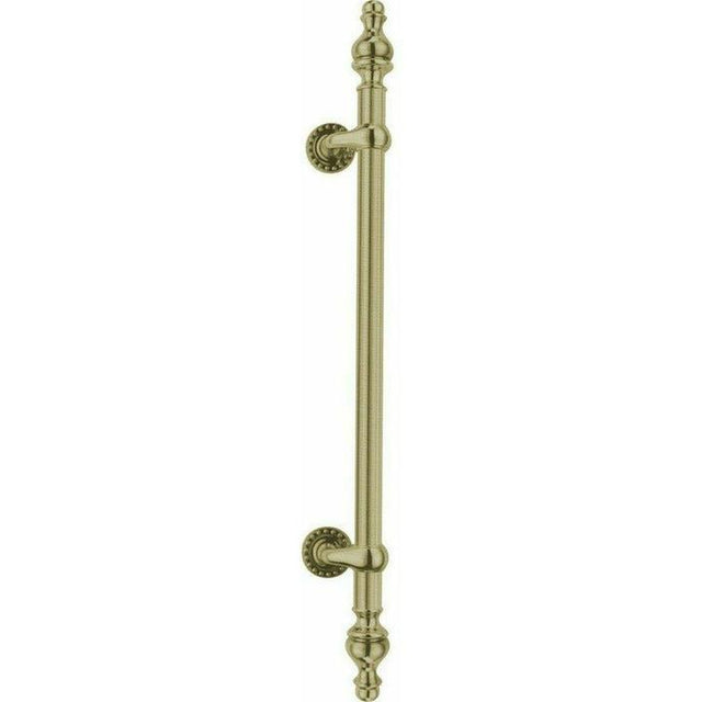 Offset pull handle with finials - 800mm