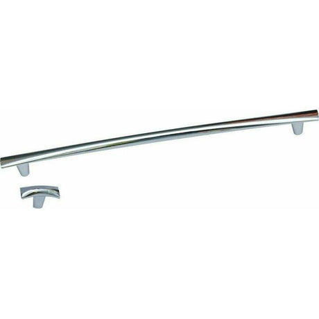 Sleek shiny chrome cupboard handles "Amsterdam"