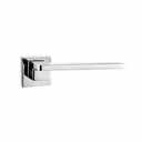 Slim lever handle on rose with step