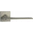 Slim lever handle on square rose