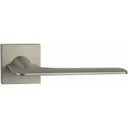 Slim lever handle on square rose
