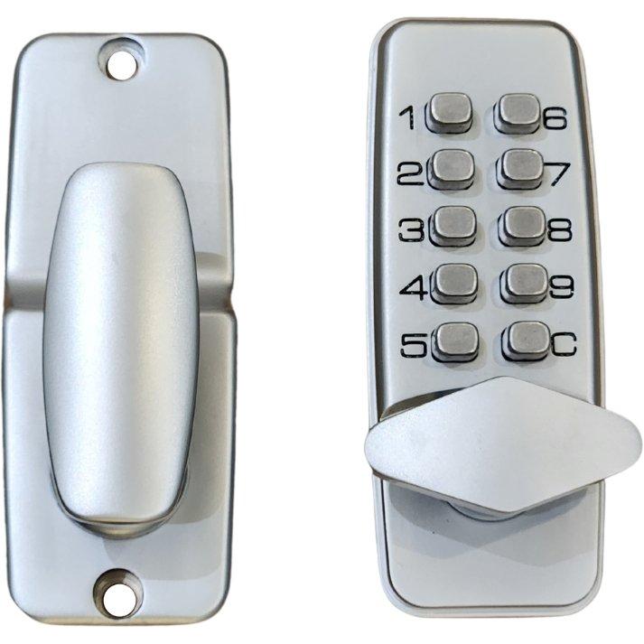 Digital Keypad Lock - Compact - Satin Chrome - Decor Handles