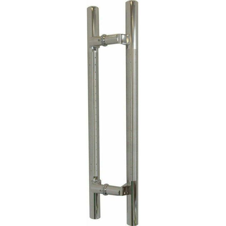 Dotted offset stainless steel pull handle - Decor Handles