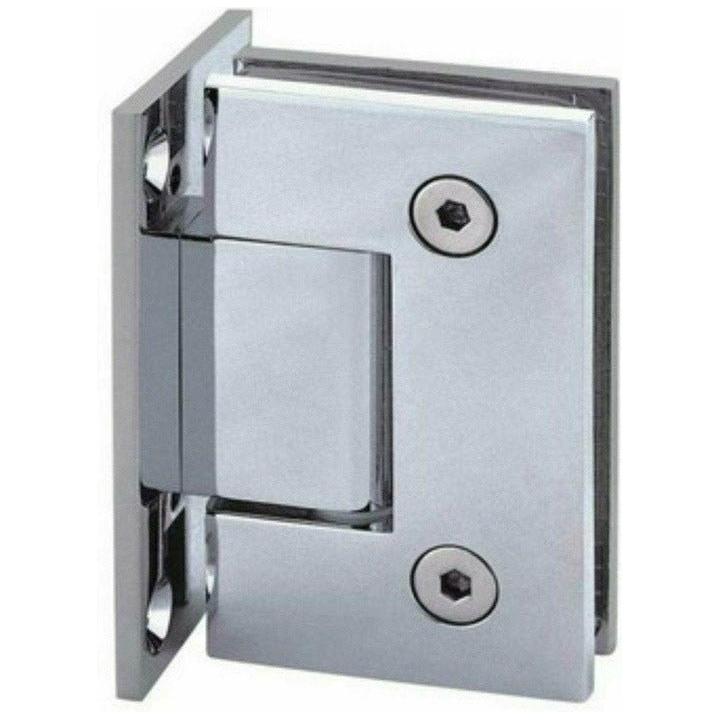 Frameless Shower Hinge - 90° Double Sided (Wall to Glass) - Decor Handles - shower accesories