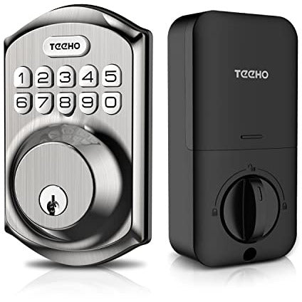 Keyless Entry Door Lock - TEEHO Electronic Keypad Deadbolt with Keypads - Decor Handles