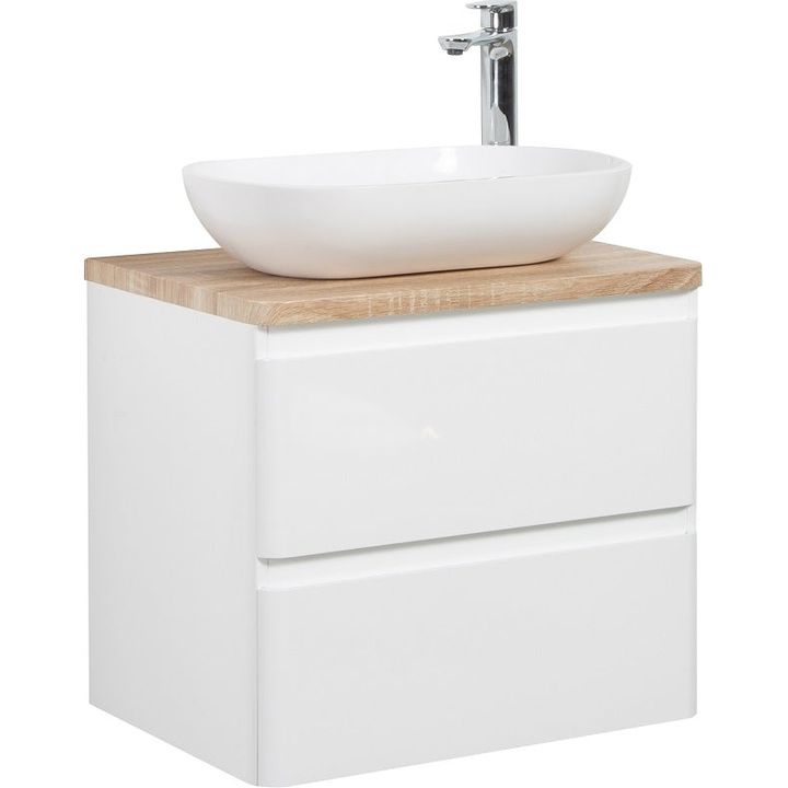 LAZIO 600mm - DOUBLE DRAWER & TOP & BASIN - Decor Handles - Bathroom vanities and storage units