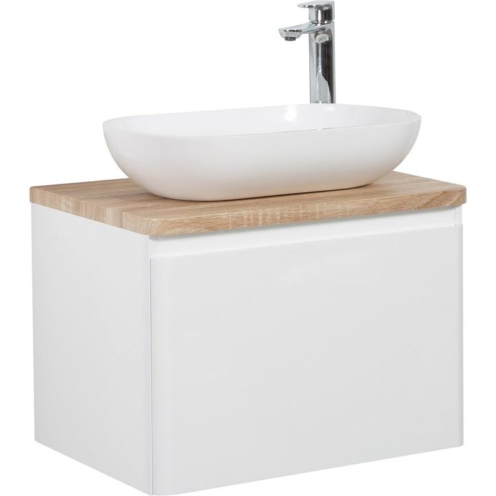 LAZIO 600mm - SINGLE DRAWER & TOP & BASIN - Decor Handles - Bathroom vanities and storage units