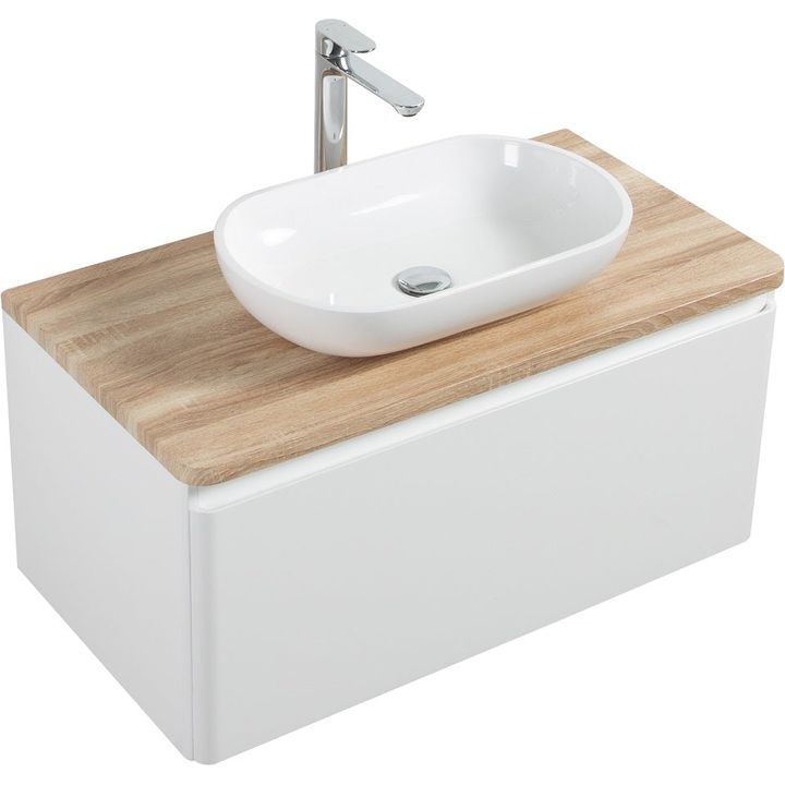 Lazio 900mm Vanity, Top and Basin - Decor Handles - Bathroom vanities and storage units