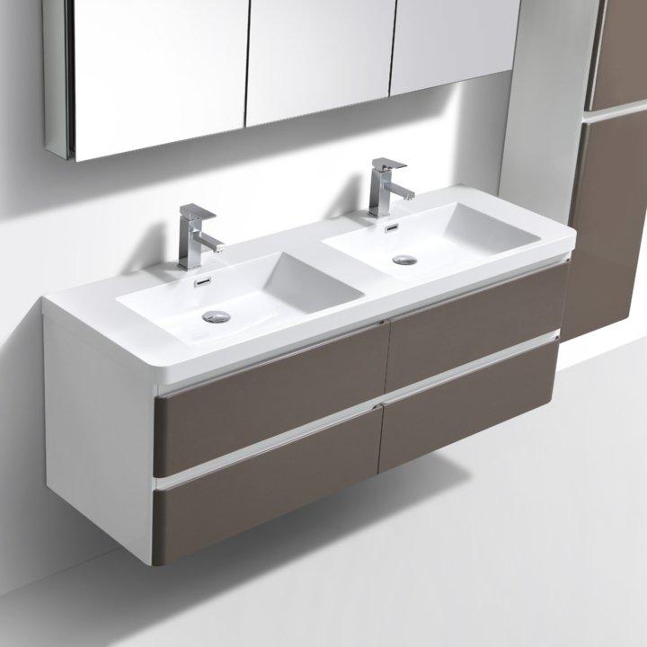 Milan Vanity 1500 4 drawers and double basin - Decor Handles