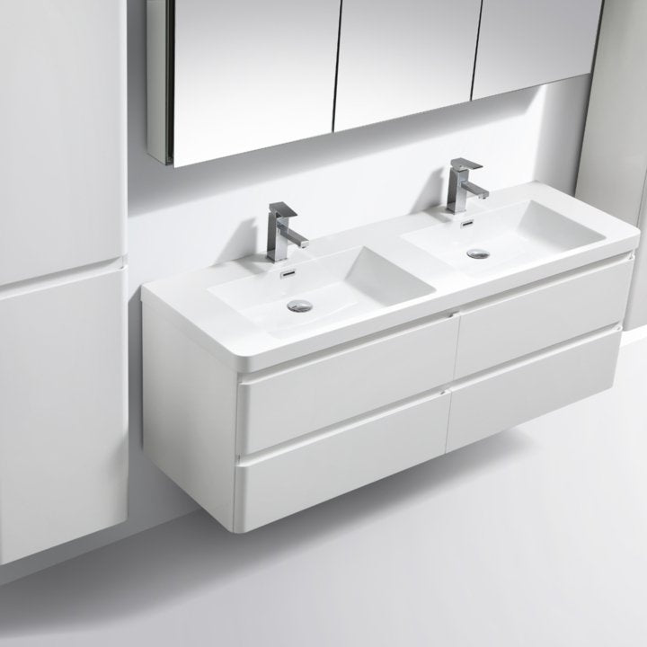 Milan Vanity 1500 4 drawers and double basin - Decor Handles