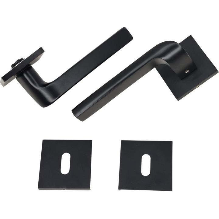 Modern square lever handle on rose - Decor Handles -