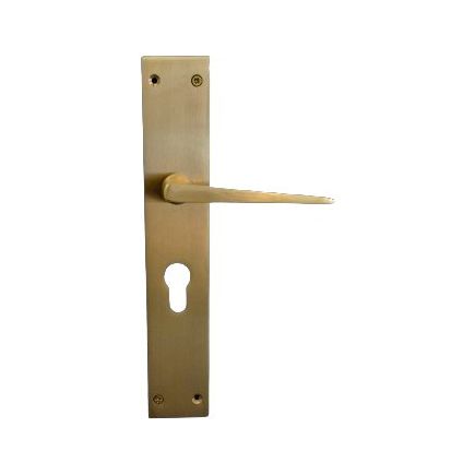 Modernized Italian lever handle on back plate - Decor Handles - door handles on plate