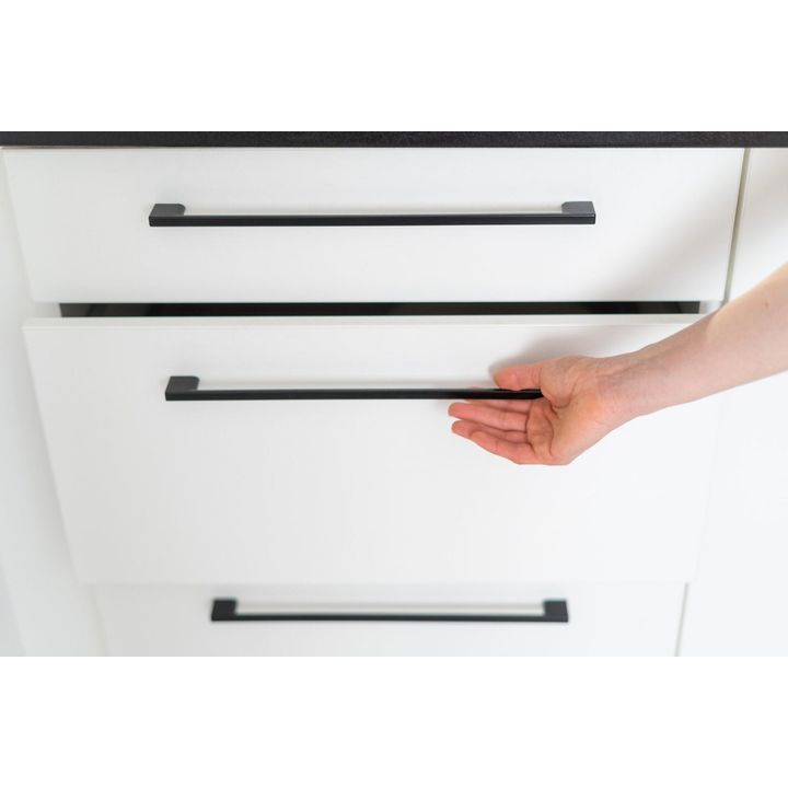 Neptune Handles - Slim Cupboard Handles in Matt Black - Decor Handles - cupboard handle