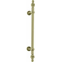 Offset pull handle with finials - 800mm - Decor Handles