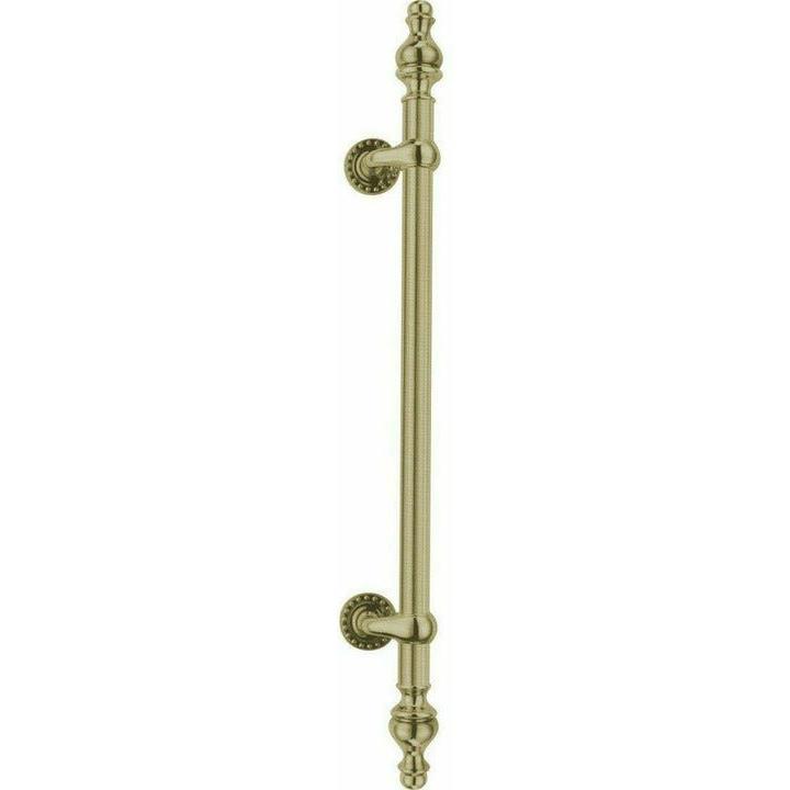 Offset pull handle with finials - 800mm - Decor Handles