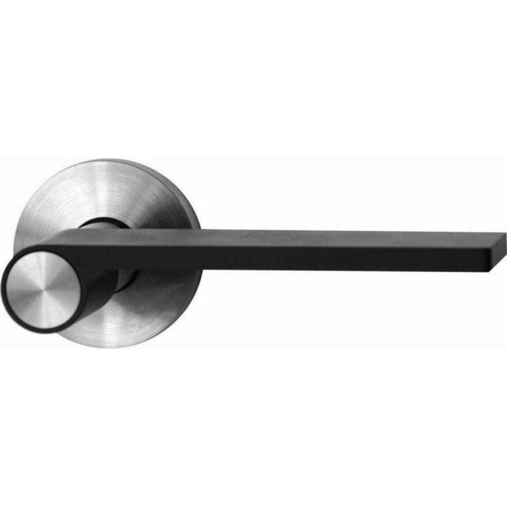 "Outline" - stainless steel door handles on rose - Decor Handles